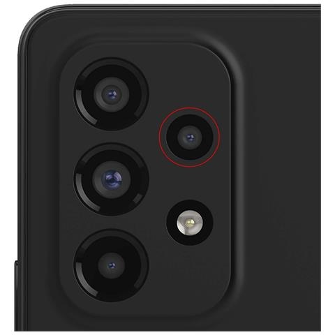 Lente Fotocamera Obiettivo Macro Per Samsung A53 E A33 Originale, Nero - Foto 2