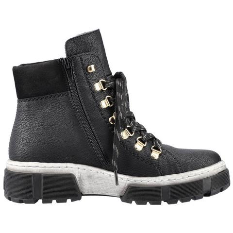 Black Casual Booties Stivaletti Sintetico E Tessile Scarpe Donna Nero Eu 36, X8633-01 - Foto 3