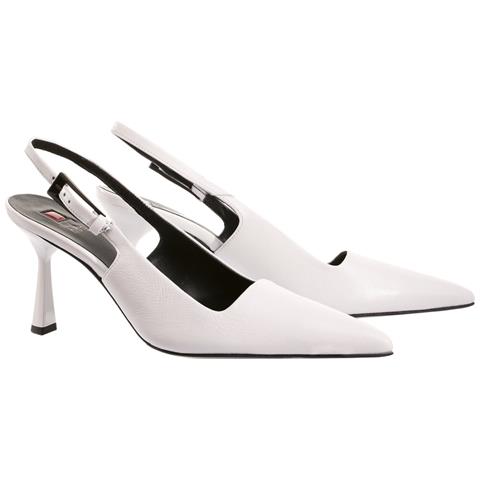 Ruby Pumps High Scarpe Con Tacco Pelle Scarpe Donna Bianco Eu 39, 7-117906 0200 - Foto 1