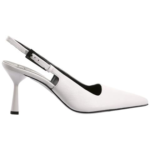 Ruby Pumps High Scarpe Con Tacco Pelle Scarpe Donna Bianco Eu 39, 7-117906 0200 - Foto 2