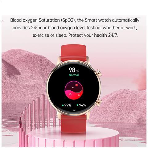 Smart Watch - Bluetooth E Monitoraggio Della Salute Red - Foto 2
