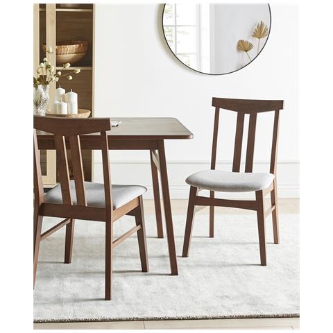 Set Di 2 Sedie Da Pranzo Avalon Grigio Chiaro - Foto 1