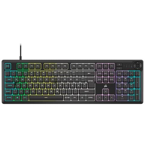 K55 CORE RGB tastiera Gaming USB QWERTZ Tedesco Nero - Foto 1