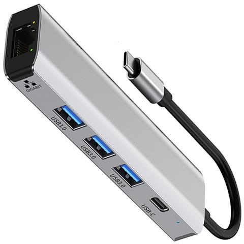 Docking Station 5-in-1 Gigabit Con Ethernet, Hub Usb 3.0 - Foto 4