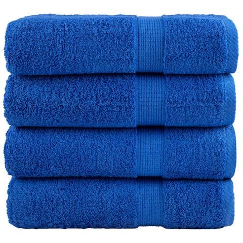 Asciugamani Da Bagno Solund 4 Pz Blu 100x150 Cm 600gsm - Foto 1