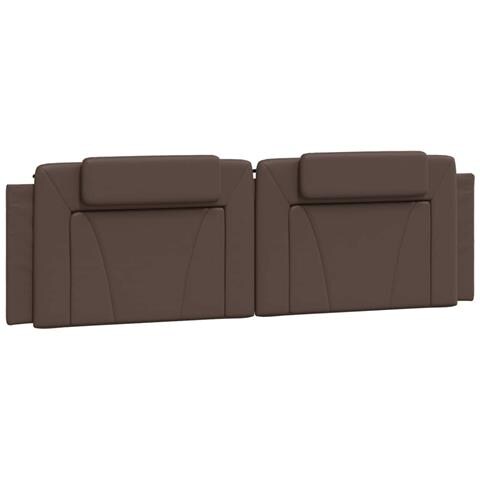 Cuscino Testiera Marrone 180 Cm In Similpelle - Foto 2