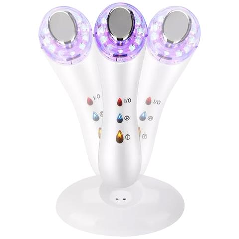 Trattamento Della Pelle 3 In 1 Con Trattamento A Luce Led, Massaggiatore E Trattamento Ultrasuoni + Ions. - Foto 2
