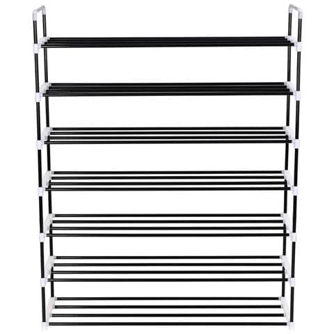 Lusso Casadino -  Scarpiera Con 7 Ripiani In Metallo E Plastica Nero - Foto 1