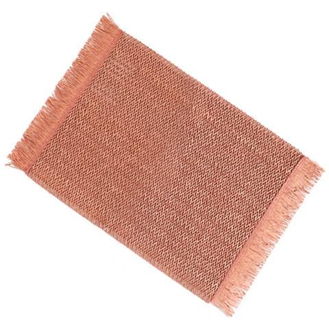 Set Di 6 Tovagliette, 30x45 Cm, Eleganti Tovagliette In Vinile Intrecciato Pink - Foto 1