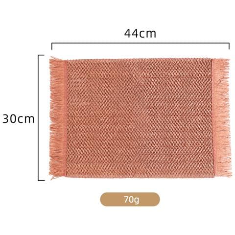 Set Di 6 Tovagliette, 30x45 Cm, Eleganti Tovagliette In Vinile Intrecciato Pink - Foto 4