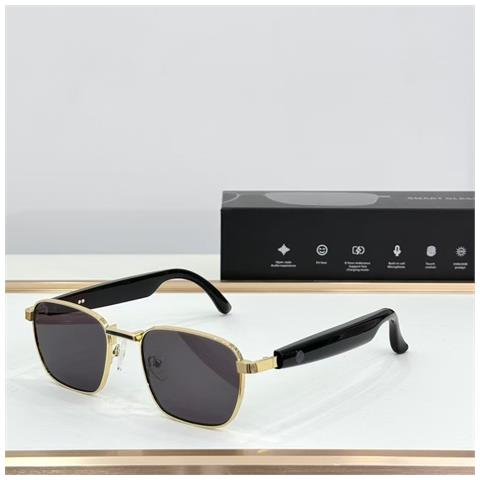 Occhiali Bluetooth Smart Hy-1003: Audio E Video In Uno Black+gold - Foto 5