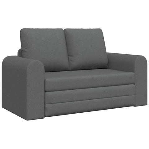 Divano Letto vitaXL 2 in 1 Grigio Scuro 148x71x83 cm Tessuto - Foto 1