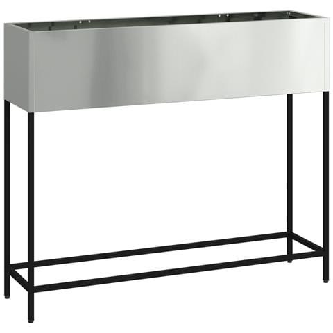 Fioriera alzata 100x26x82 cm Acciaio Zincato - Foto 1