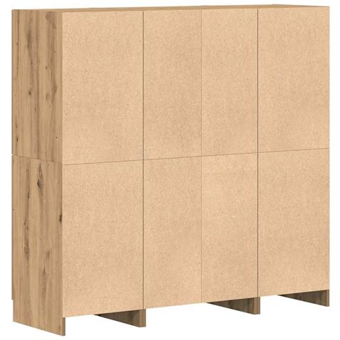 Set di Mobili da Cucina 3 pz Rovere Marrone in Truciolato - Foto 9