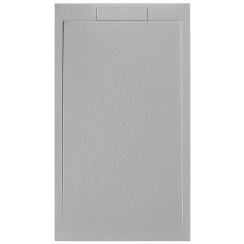 Piatto Doccia Rettangolare 160x80 Cm Effetto Pietra In Marmoresina Euphoria Grigio Atene - Foto 1