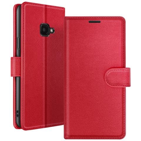 Custodia A Portafoglio Per Galaxy Xcover 4 / 4s Con Supporto E Linguetta Magnetica, Rosso - Foto 1