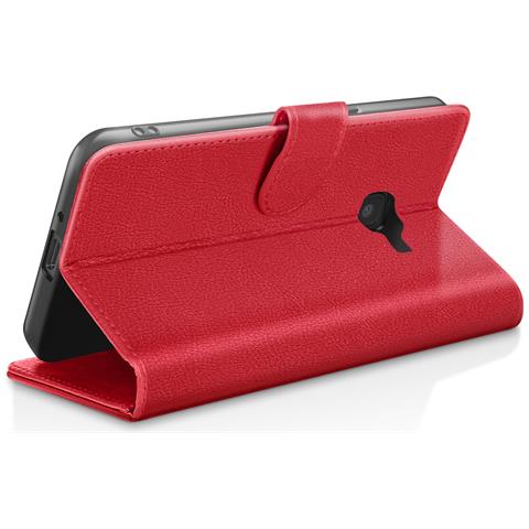 Custodia A Portafoglio Per Galaxy Xcover 4 / 4s Con Supporto E Linguetta Magnetica, Rosso - Foto 5