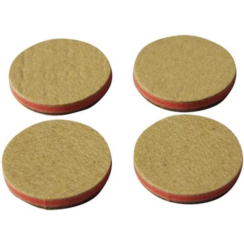 Packcenter Set 10 Blister Feltrini Tondi Multistrato Ø 30 Mm – 60 Pezzi Totali – Triplo Strato Con Gomma Ammortizzante Per Mobili, Sedie, Tavoli, Protezione Pavimenti - Foto 1