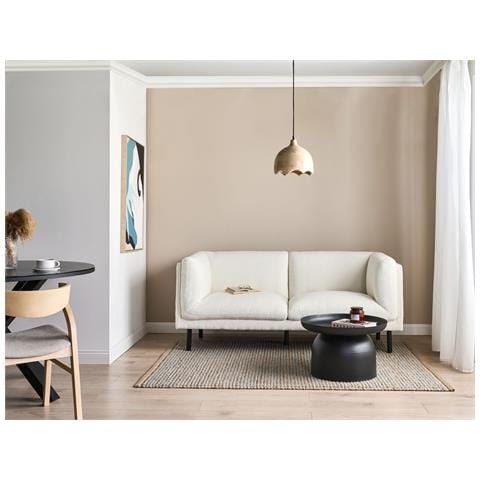 Divano 2 Posti Vorgod Bouclé Bianco Sporco - Foto 1