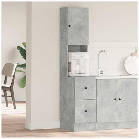 Mobile da cucina Grigio 35 x 50 x 180 cm Legno multistrato - Foto 2