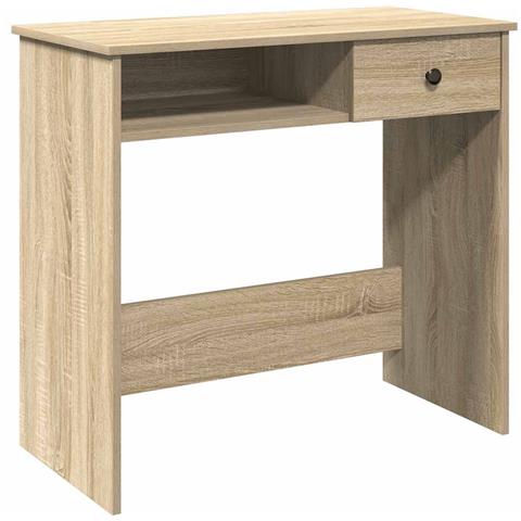 Scrivania Rovere Sonoma 80x40x75 cm in Legno Multistrato - Foto 1