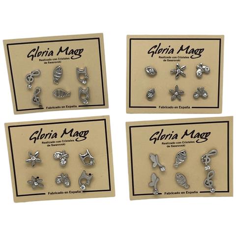 3 Paia Di Mini Orecchini Di Cristallo - Foto 2