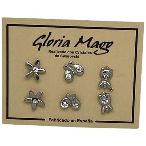 3 Paia Di Mini Orecchini Di Cristallo - Foto 6