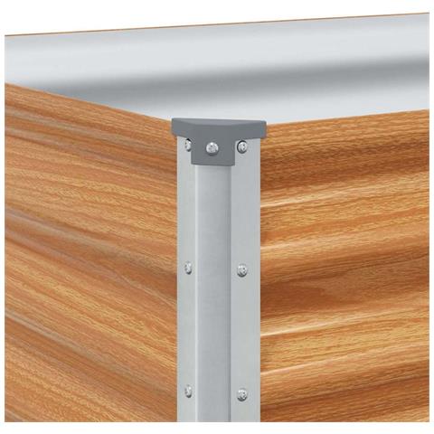 Letto rialzato da giardino 485 x 50 x 68 cm Acciaio zincato - Foto 9