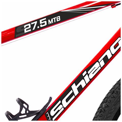 Mtb 27.5'' - Mountain Bike Da Uomo, Ruote 27.5'', Cambio 21 Velocità, Telaio Acciaio, Con Accessori - Colore Rosso - Foto 4