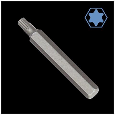 Inserto Torx T60  Bit Esagonale 10mm  Acciaio S2 - Foto 1