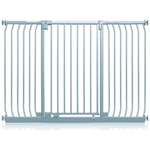 Safetots Cancelletto Di Sicurezza Elite Extra Alto, 152cm - 161cm, Grigio Opaco, Extra Alto Con 100cm Di Altezza - Foto 1