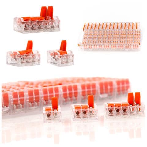 Set Di Connettori Rapidi 75 Pezzi Con Scatola In Plastica - Versatilità E Durata | 250v, 32a, 0.14-4mm² | Uso Universale - Foto 1