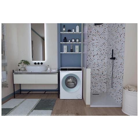 Easy, Lavatrice Slim 7 KG, 15% più efficente della classe A, 1200 giri, Bianco, Inverter, Fresh Vapor, EY 27SE7-S - Foto 6