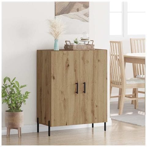 Credenza Rovere artigianale 69,5 x 34 x 90 cm Legno multistrato - Foto 2