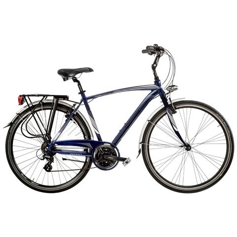 Bici Uomo Misura 28 City Bike Bicicletta Zfr21va Linea Zefiro Telaio Alluminio Cambio Altus 21v Completa Di Accessori Luci Led - 47 Nero Opaco - Foto 2