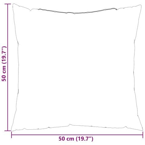 Cuscino da Esterno 4 pcs Grigio a quadri 50 x 50 cm Tessuto - Foto 8