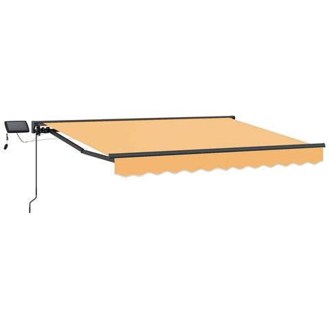 Cornice per Tenda Manuale con LED Sabbia 4,5 × 3 m - Foto 1