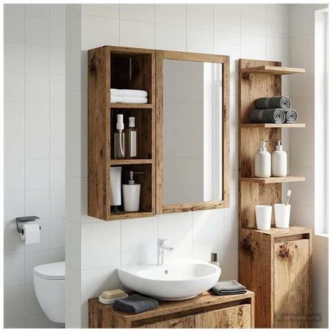 Armadio da bagno a muro Legno vecchio 20 x 16 x 62,5 cm - Foto 2