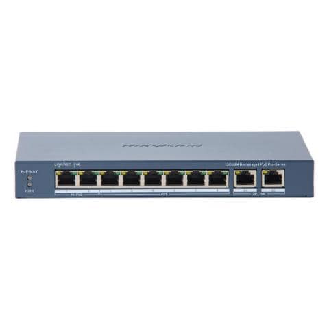 DS-3E0310HP-E (C) switch di rete Non gestito Fast Ethernet (10/100) Supporto Power over Ethernet (PoE) Blu - Foto 1