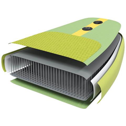 SUP Board con Seggiolino 2-in-1 POSEIDON 305 x 76 x 15 cm Verde - Foto 9