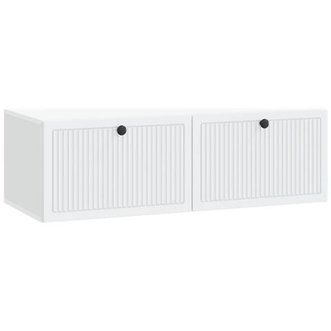 Mobile Porta TV da Muro Bianco 98 x 41 x 30 cm - Foto 1