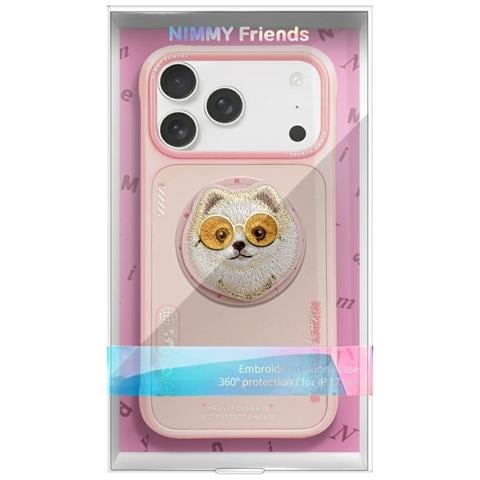 Custodia Per Iphone 17 Rosa Magsafe Nimmy Glasses Dog - Foto 1