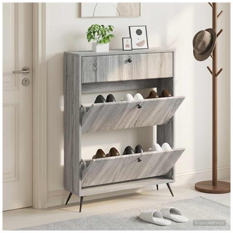 Mobile per scarpe BREDA 78 x 24 x 103 cm Legno ingegnerizzato - Foto 2
