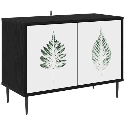 Mobile TV HANAU 69 x 33 x 50,5 cm Rovere Nero - Foto 1