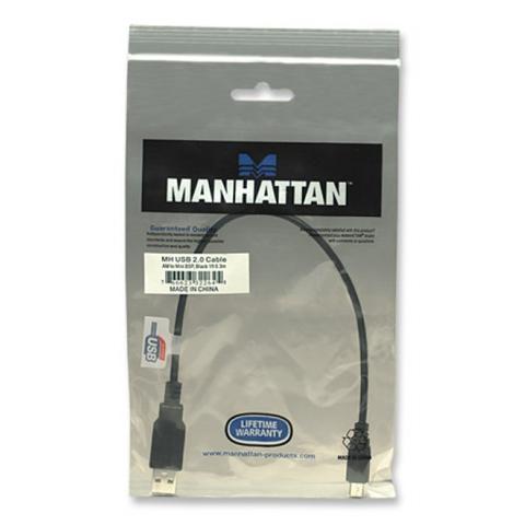 ICOC MUSB-AF-002 - Cavo USB 2.0 A femmina / mini B 5 pin maschio 0,2 m Nero - Foto 2