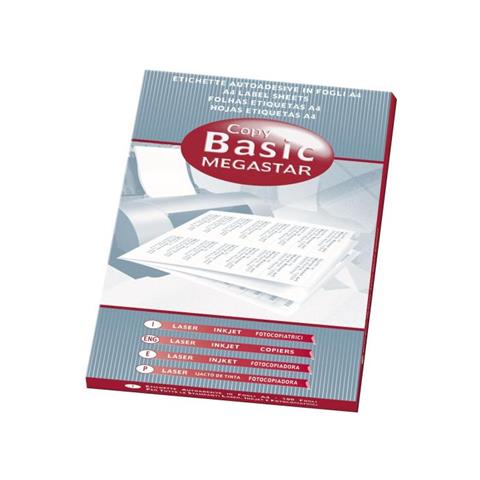 LP4MS-105148 Etichette Autoadesive senza Margini per Copiatrici Bianco  - Foto 1