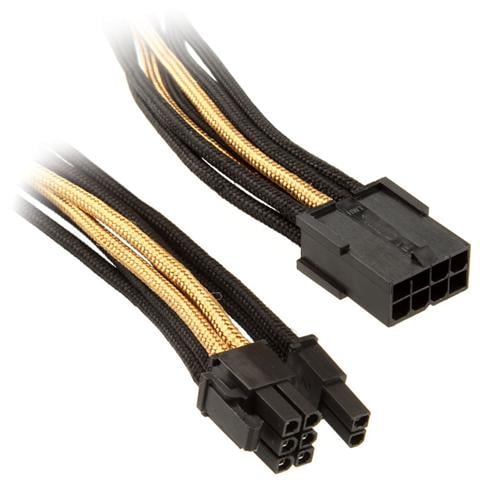 SST-PP07-PCIBG, PCI-E (6+2 pin) , Femmina, 0,25m - Foto 1