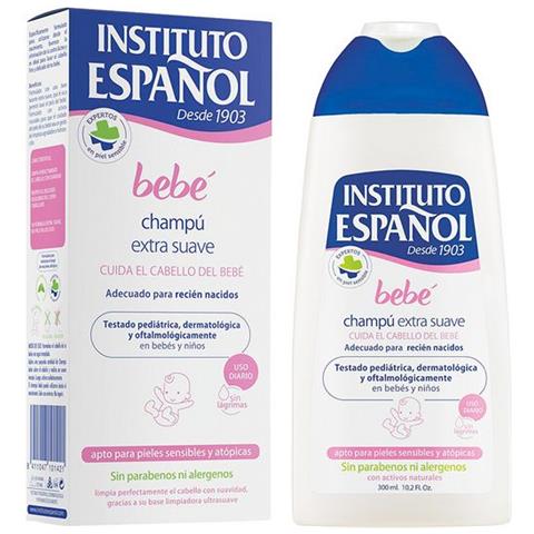 Instituto Espaã±ol Bebe Shampoo Pelle Sensibile Per Neonati Allergeni 300ml - Foto 3