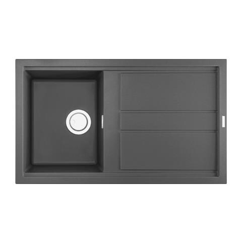 Lavello Best 400 Keratek Plus 86x51 cm 1 vasca con gocciolatoio Colore Dark Grey 99 - Foto 1