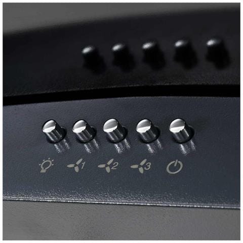 Cappa Aspirante A Muro Acciaio Inox 756 M³ / h 90 Cm Nera - Foto 8